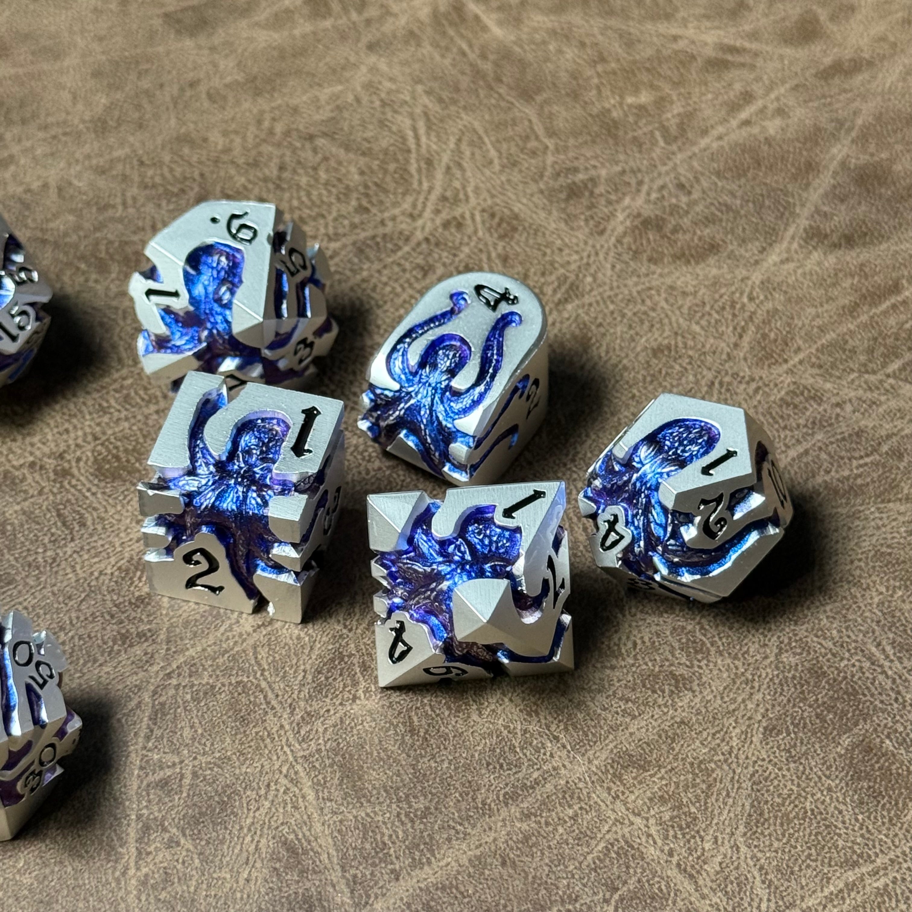 IceForge Dice Canada - Midnight Leviathan – Metal Dice Set