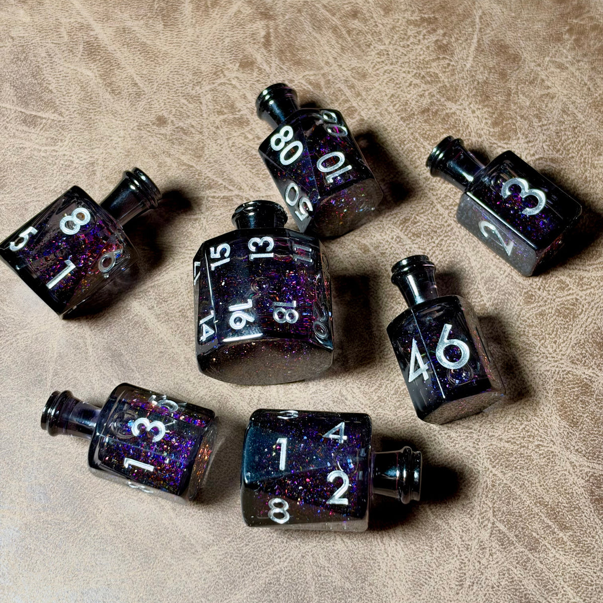 IceForge Dice Canada - Potion of Midnight Ember – Liquid Core Dice Set