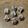 IceForge Dice Canada - Coral Sovereign – Metal Dice Set