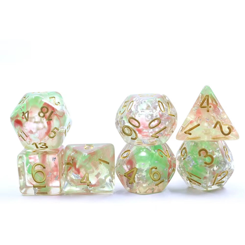 IceForge Dice Canada - Melon Bloom - 35g Premium Resin Dice Set