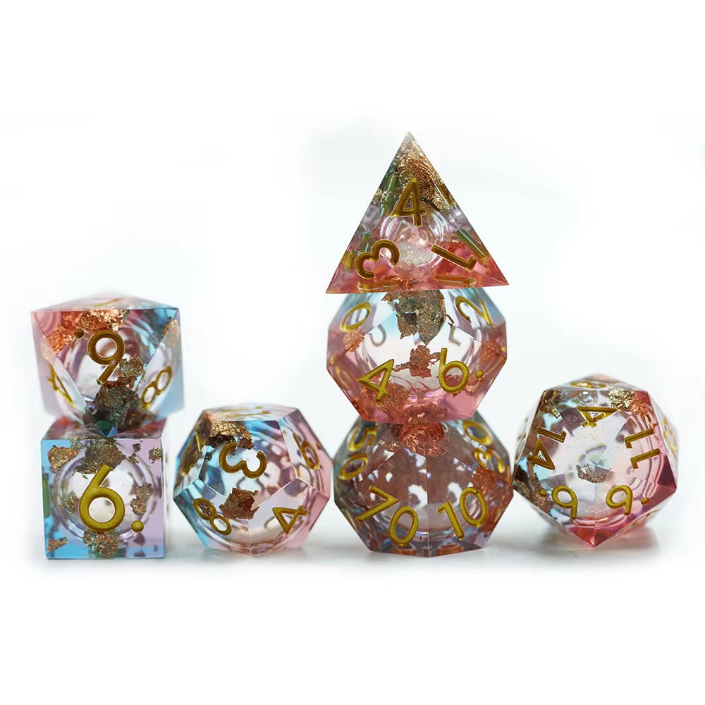 Blazing Aurora – Liquid Core Dice Set