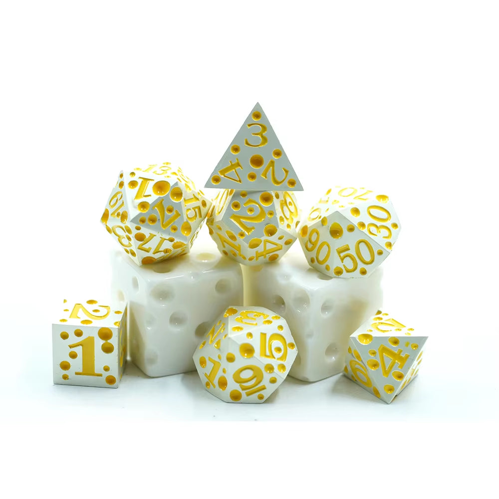 IceForge Dice Canada - Fromage Fortune - Metal Dice Set