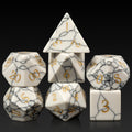 IceForge Dice Canada - Howlite Sanctum – Stone Dice Set