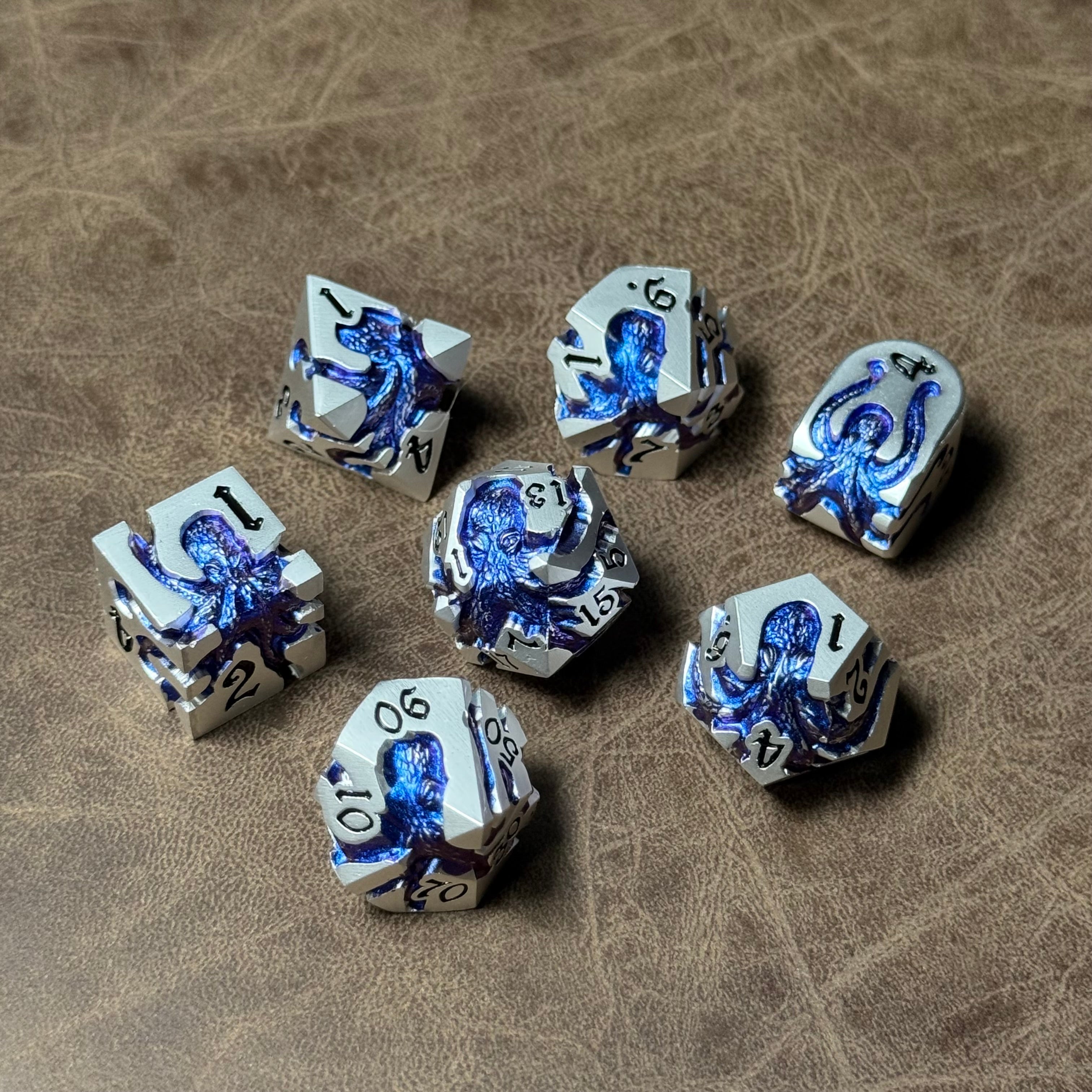 IceForge Dice Canada - Midnight Leviathan – Metal Dice Set
