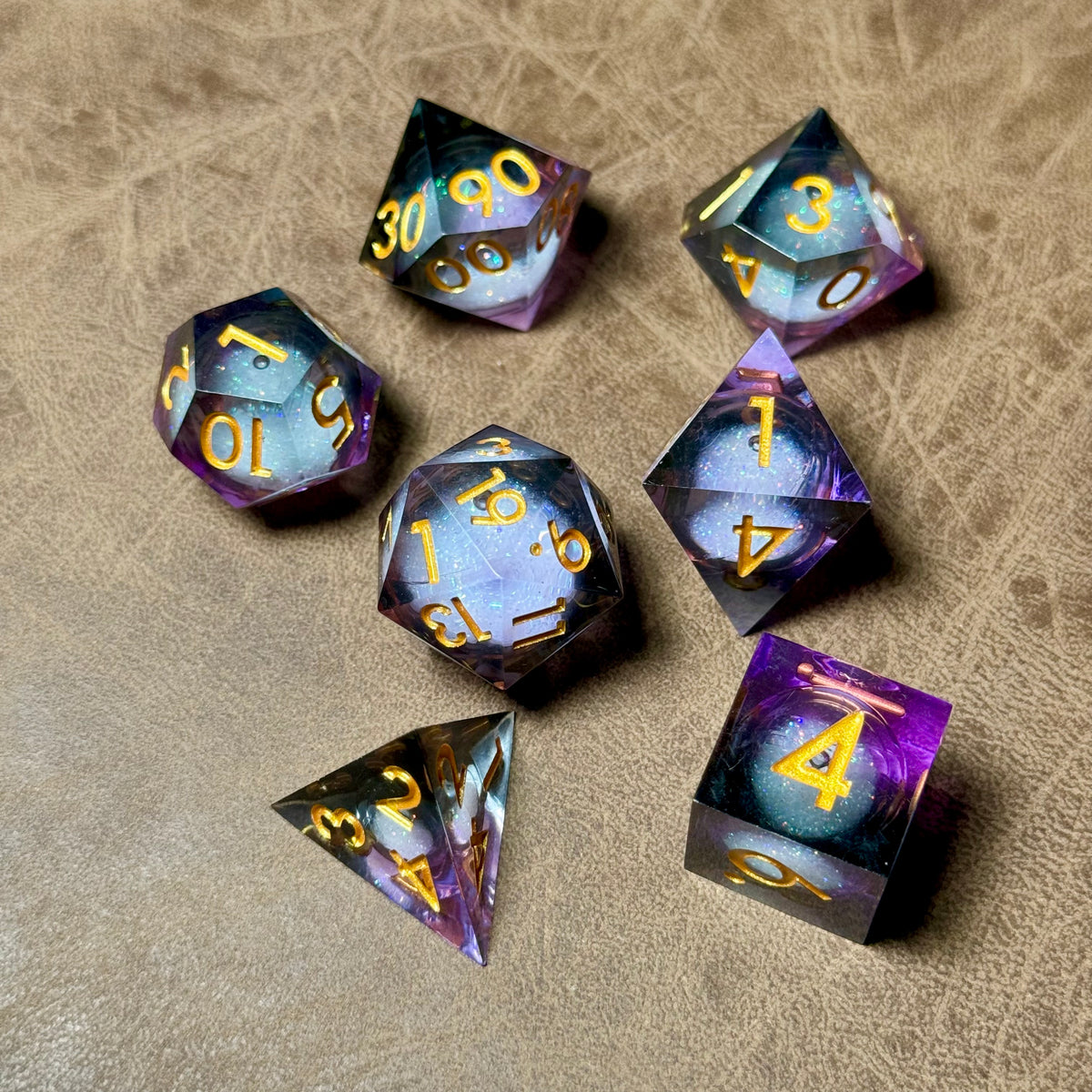 Twilight Nebula – Liquid Core Dice Set
