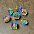 Prismfire – Diamond-Edge Glass Dice Set