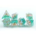 IceForge Dice Canada - Ocean Mist - Aurora Forge Sharp-Edge Dice