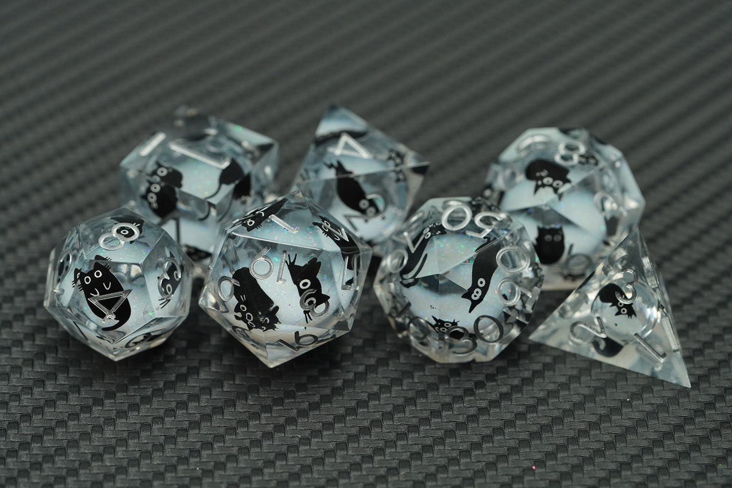 IceForge Dice Canada - Familiar Whiskers - Liquid Core Dice Set