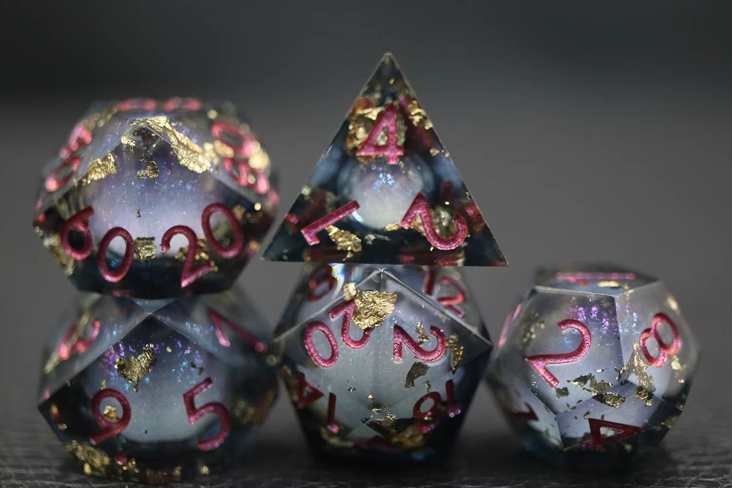 IceForge Dice Canada - Nebula Bloom – Liquid Core Dice Set