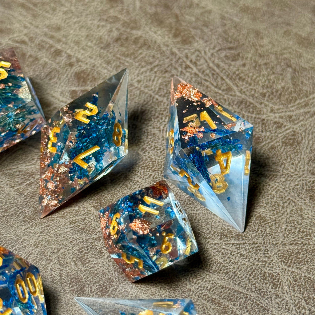 IceForge Dice Canada - Tempest Reef – Crystalspire Dice Set