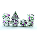 IceForge Dice Canada - Nightbloom Heraldry – Metal Dice Set