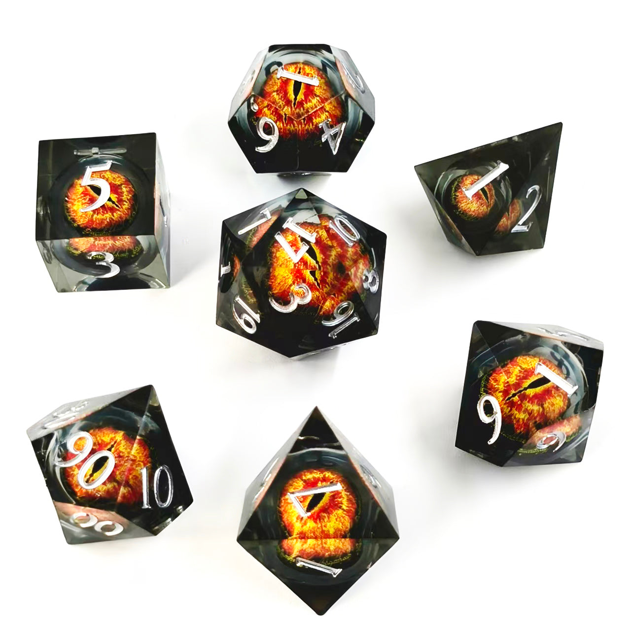 IceForge Dice Canada - Eclipse Dragon's Gaze – Liquid Core Dice Set