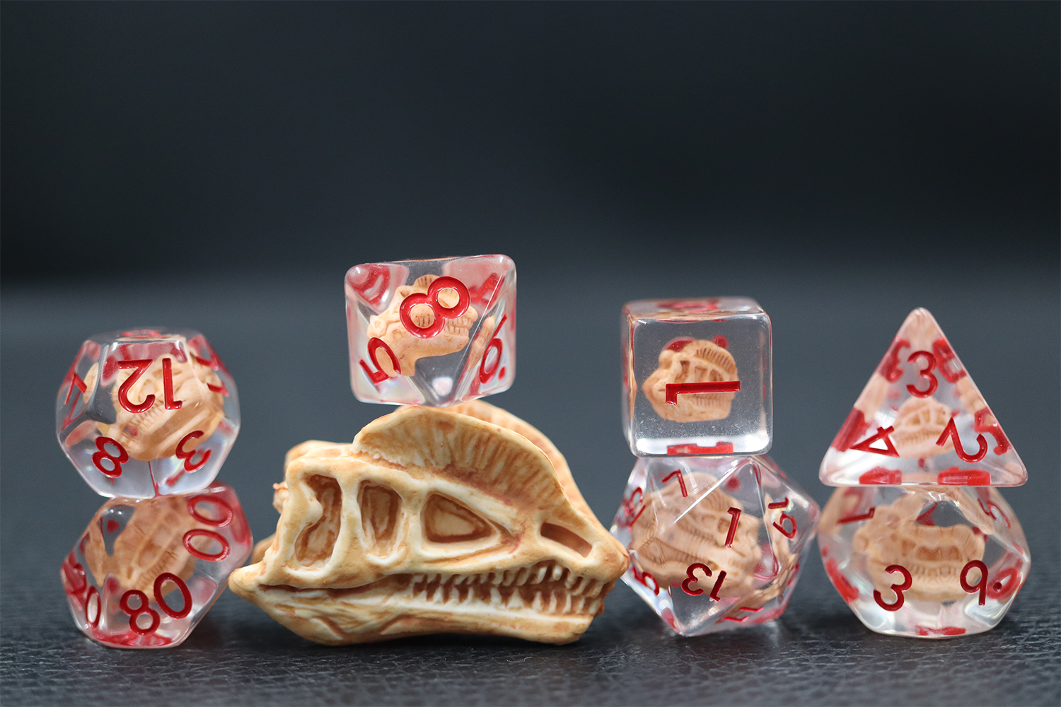 Crimson Reliquary – 35g Premium Resin Dice Set