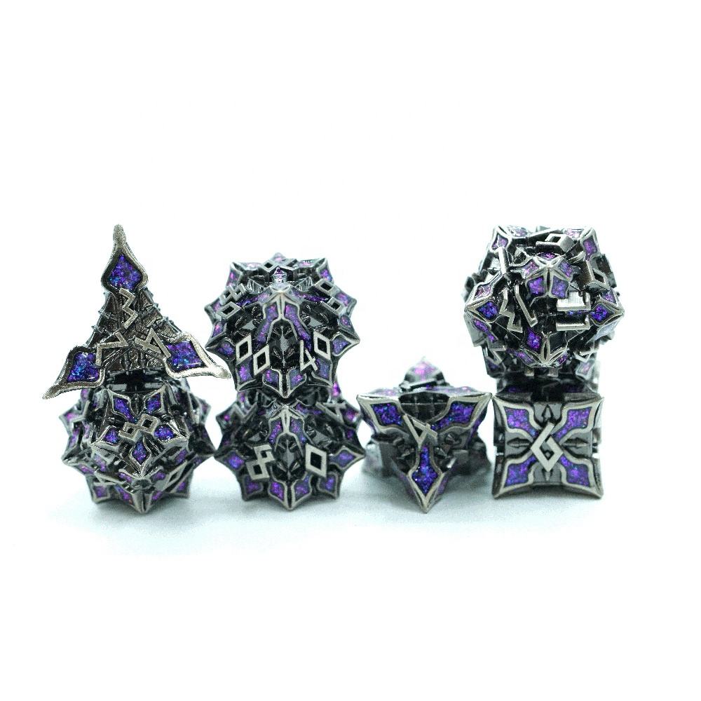Arcane Eclipse – Umbral Leaf - Metal Dice Set