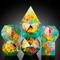 IceForge Dice Canada - Sunlit Bloom – Sharp Edge Dice Set