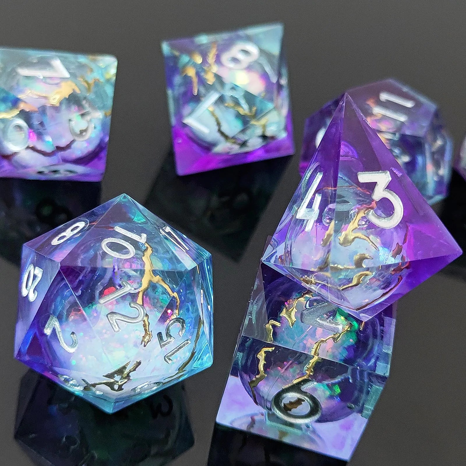 Aetherfract Prism - Liquid Core Dice Set