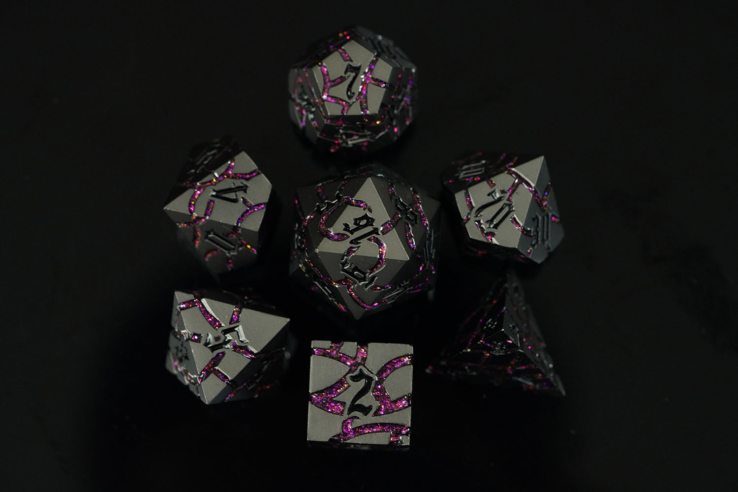 IceForge Dice Canada - Ebonflare – Metal Dice Set