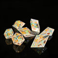 Celestial Prism Crystal Dice Set | Crystalspire Collection