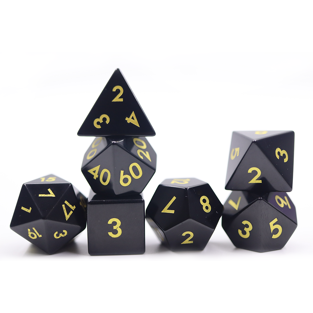 IceForge Dice Canada - Shattered Veil – Obsidian Dice Set