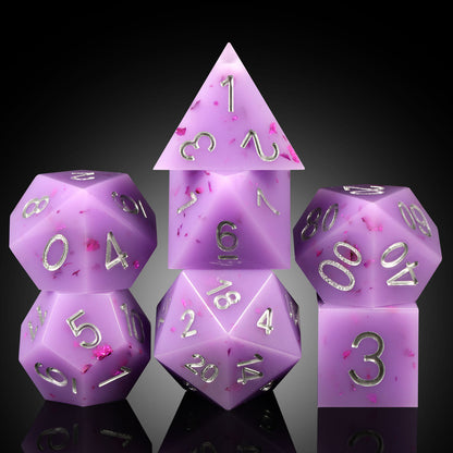 IceForge Dice Canada - Lavender Mist Sharp Edge Dice Set
