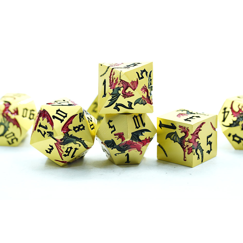 IceForge Dice Canada - Embercrest Heraldry – Metal Dice Set