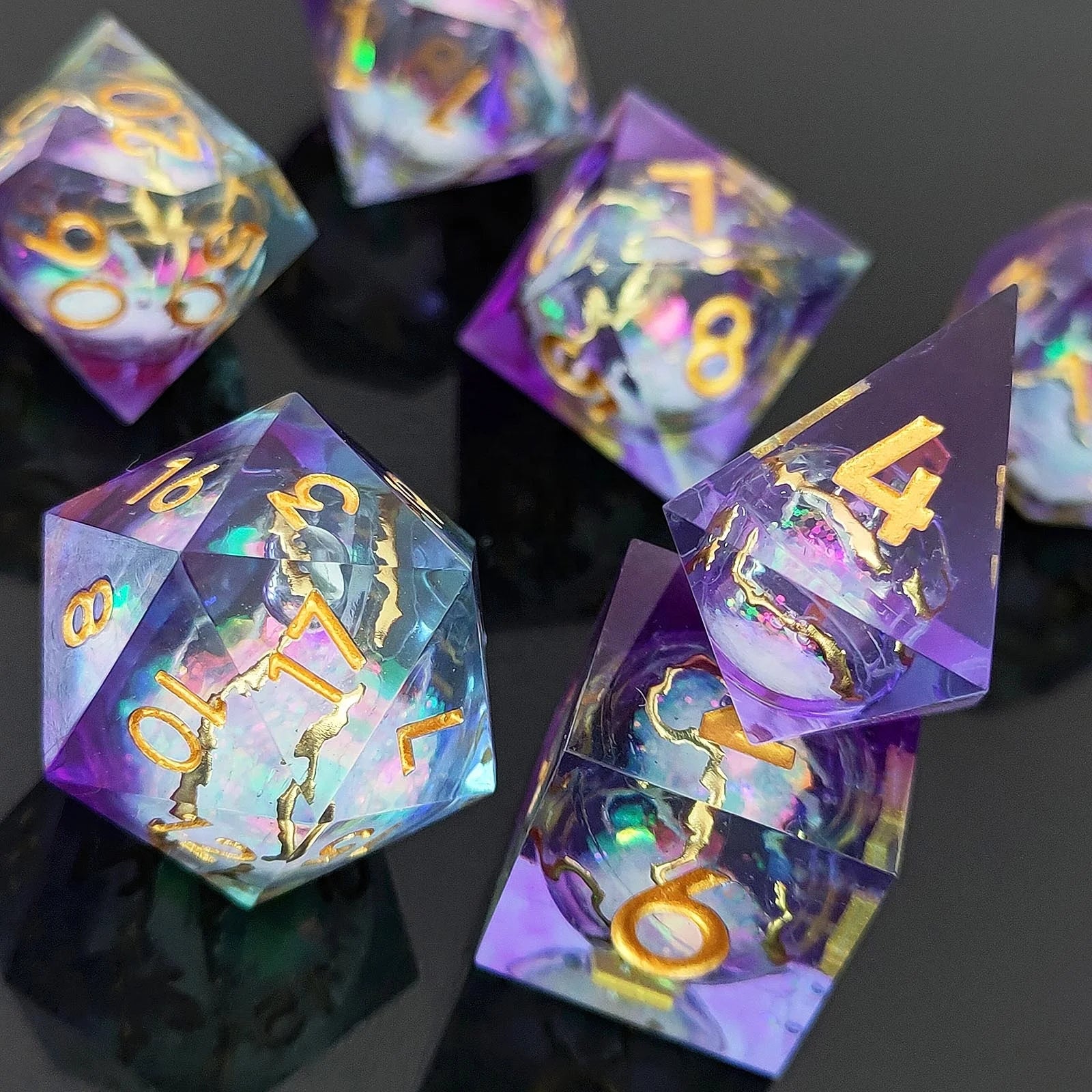 Aetherfract Prism - Liquid Core Dice Set
