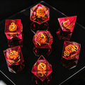 Molten Dragon's Gaze – Liquid Core Dice Set