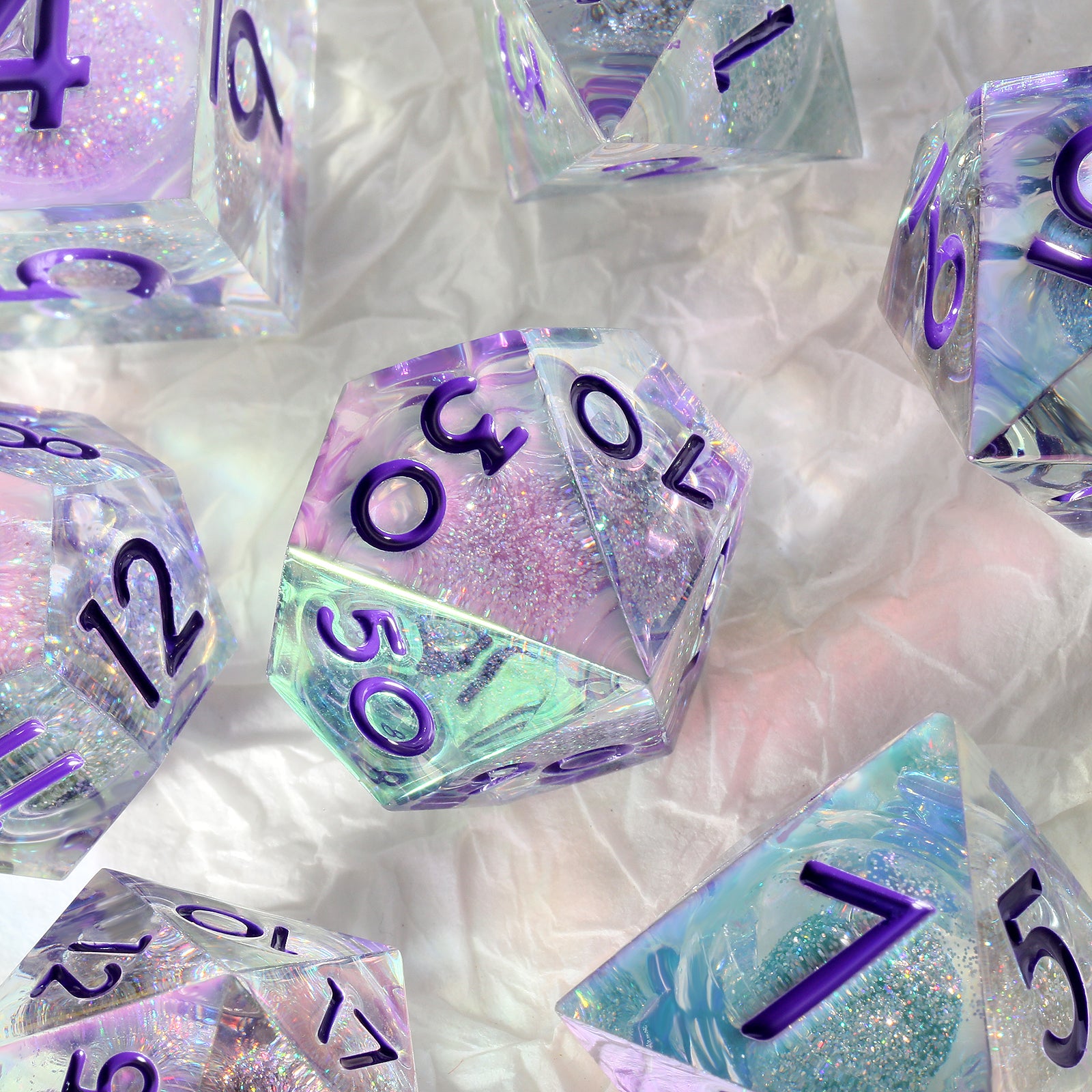 IceForge Dice Canada - Prismcore Radiance – Liquid Core Dice Set