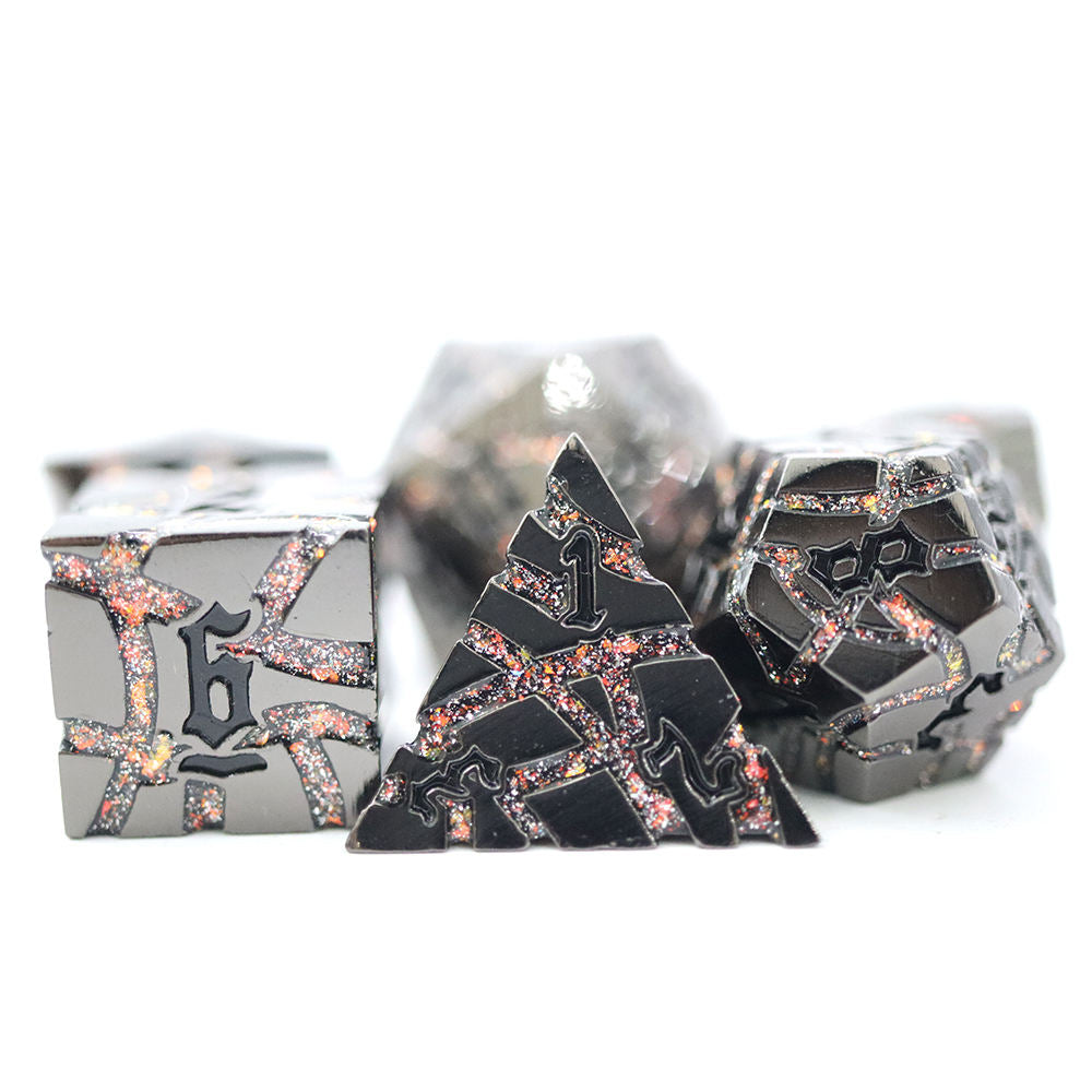 Fractureforge – Ashline – Metal Dice Set