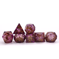 Gilded Petalflame – Liquid Core Dice Set
