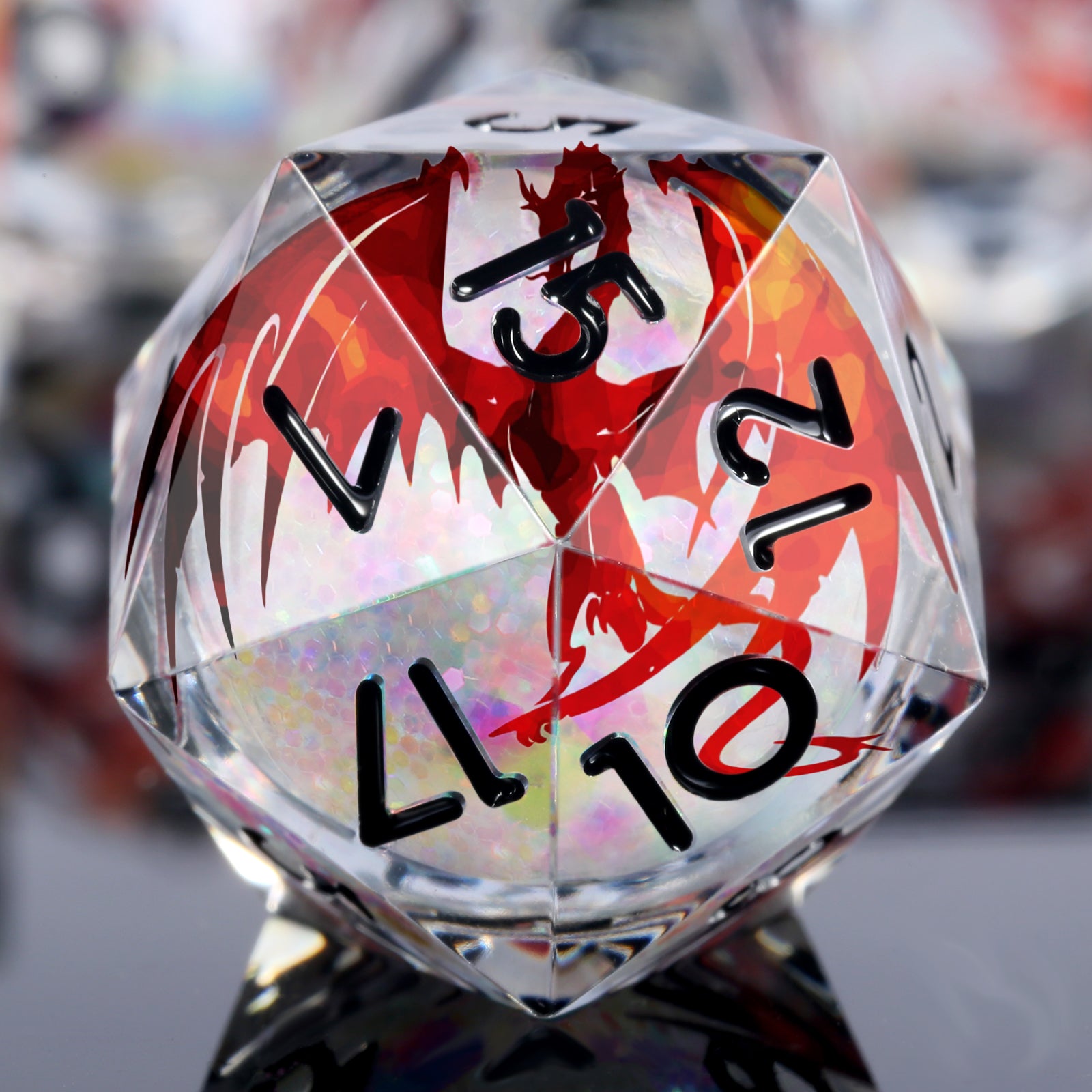 Ember Wyrm – Liquid Core Dice Set