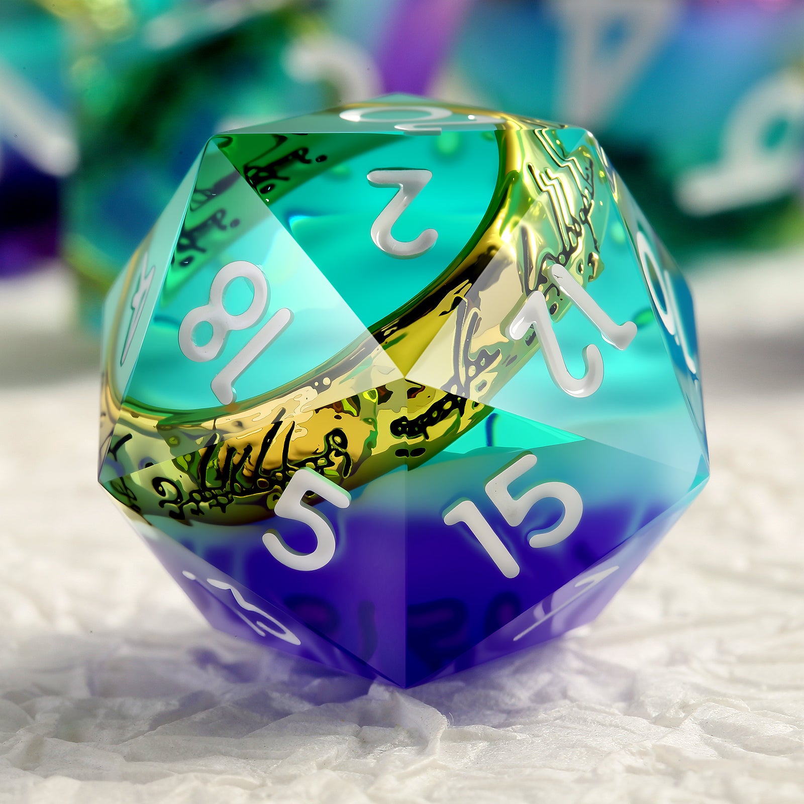 IceForge Dice Canada - Ring of Aetherglow – Floating Ring Dice Set