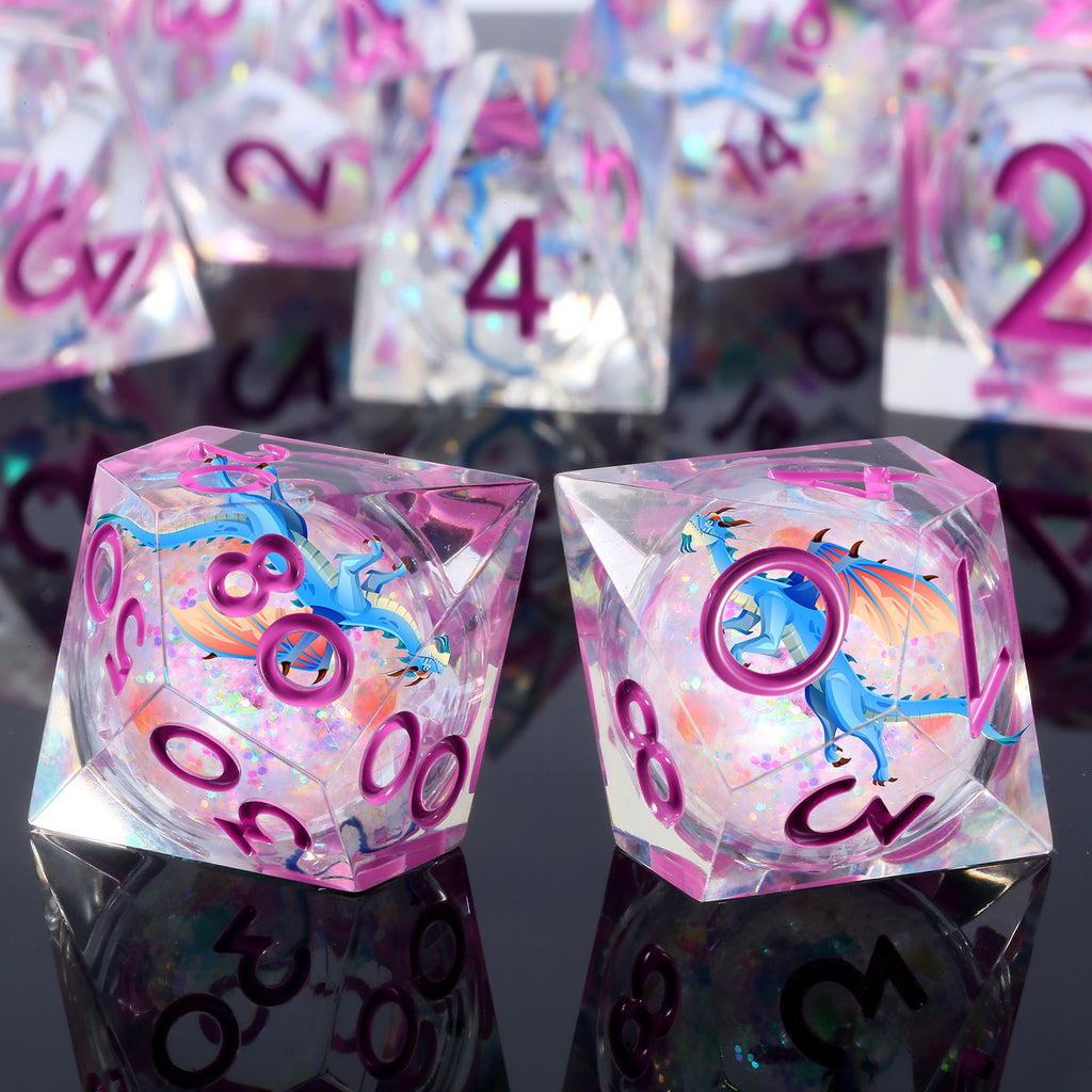 Aether Wyrm – Liquid Core Dice Set