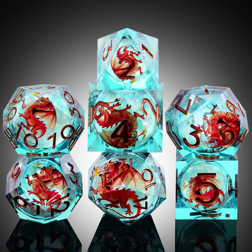 Infernal Wyrm – Liquid Core Dice Set