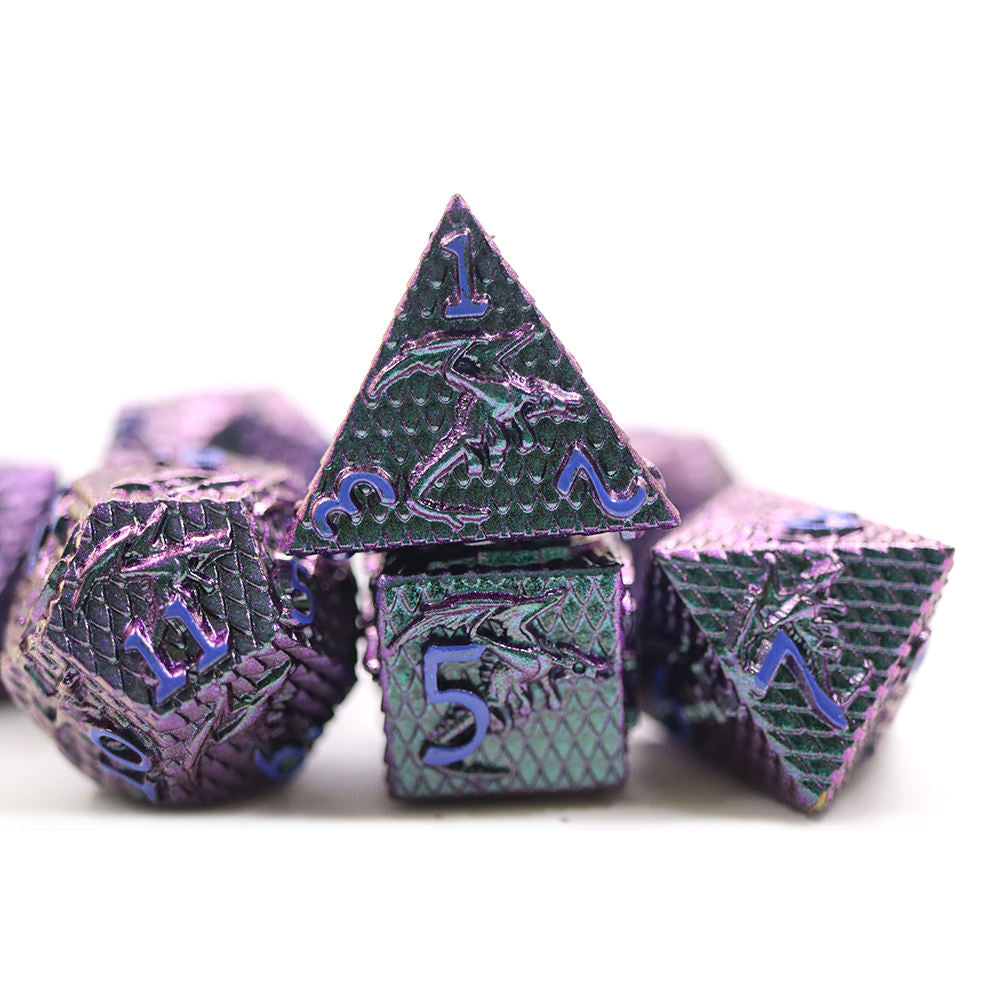 IceForge Dice Canada - Twilight Aether-Scale – Metal Dice Set
