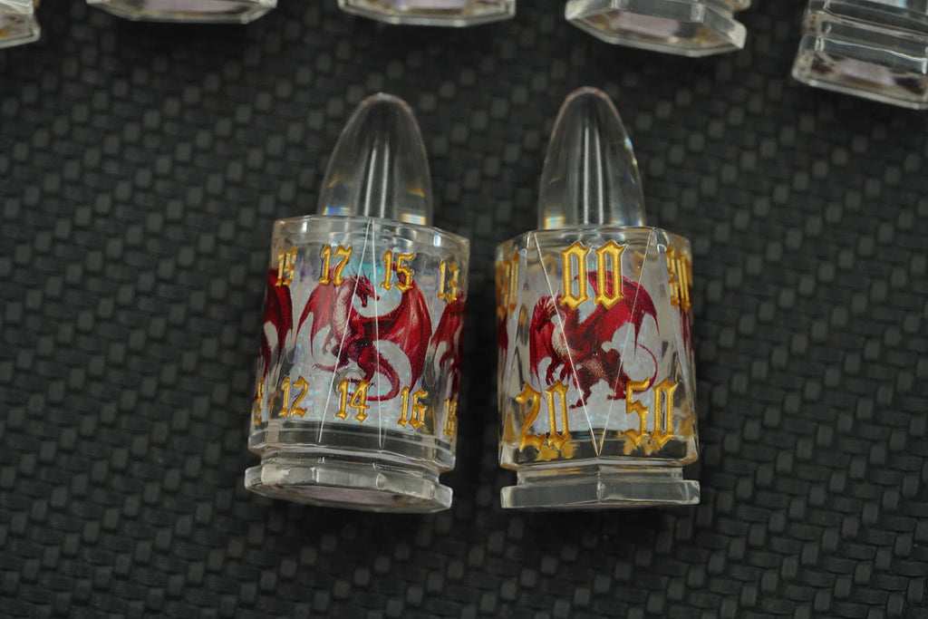 IceForge Dice Canada - Northbound Wyrm - Arcane Bullet Liquid Core Dice Set