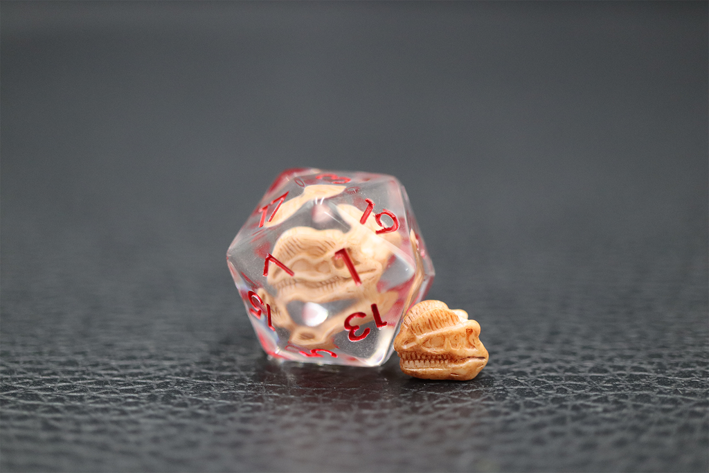 Crimson Reliquary – 35g Premium Resin Dice Set