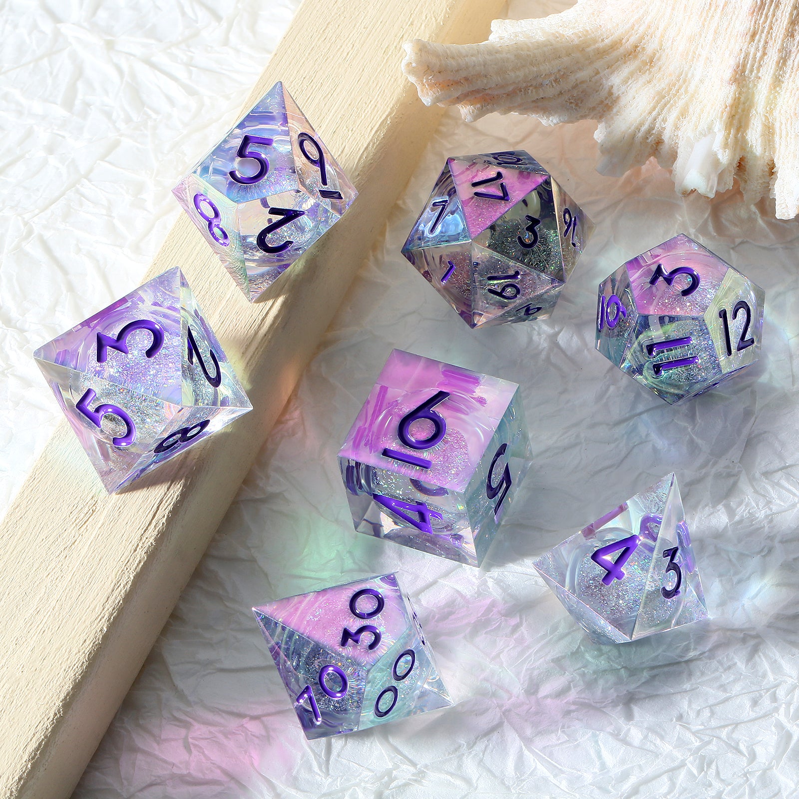 IceForge Dice Canada - Prismcore Radiance – Liquid Core Dice Set