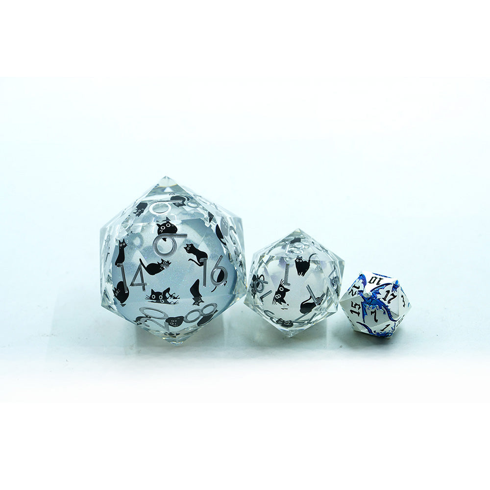Familiar Whiskers Liquid Core - Jumbo D20 (33mm & 50mm)