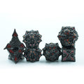 Arcane Ember – Bloodcoal Leaf - Metal Dice Set