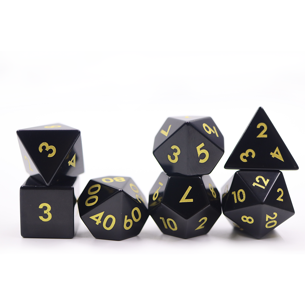 IceForge Dice Canada - Shattered Veil – Obsidian Dice Set