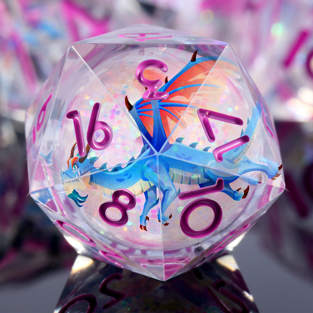 Aether Wyrm – Liquid Core Dice Set