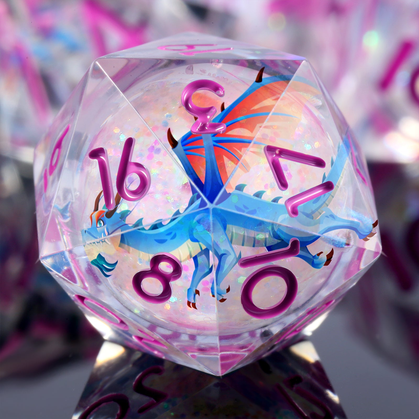 Aether Wyrm – Liquid Core Dice Set