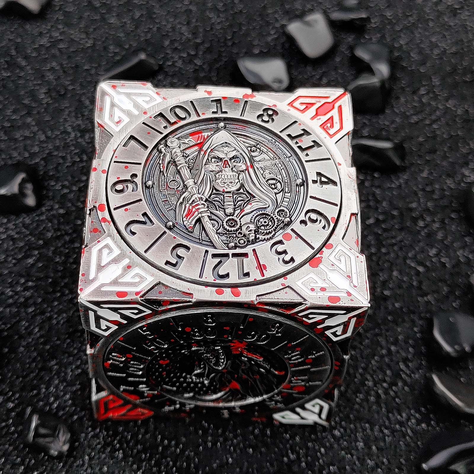 IceForge Dice Canada - Grim Reaper — Bloodforged Spinner Die (40 mm)