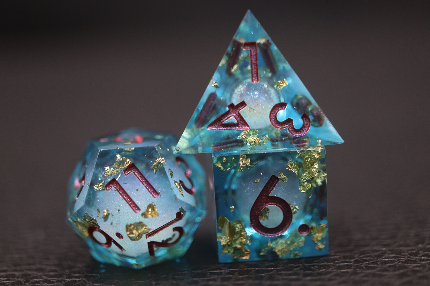 IceForge Dice Canada - Aurelia’s Tide – Liquid Core Dice Set