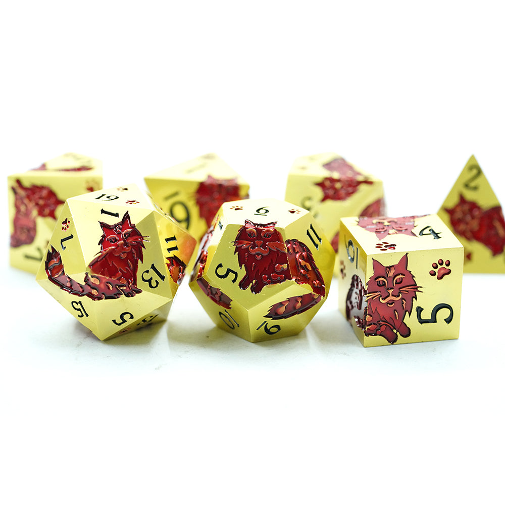 IceForge Dice Canada - Sunlit Sovereign - Familiar Whiskers: Regal Edition