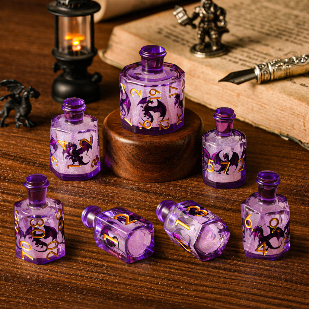IceForge Dice Canada - Dragonfire Elixir – Liquid Core Dice Set