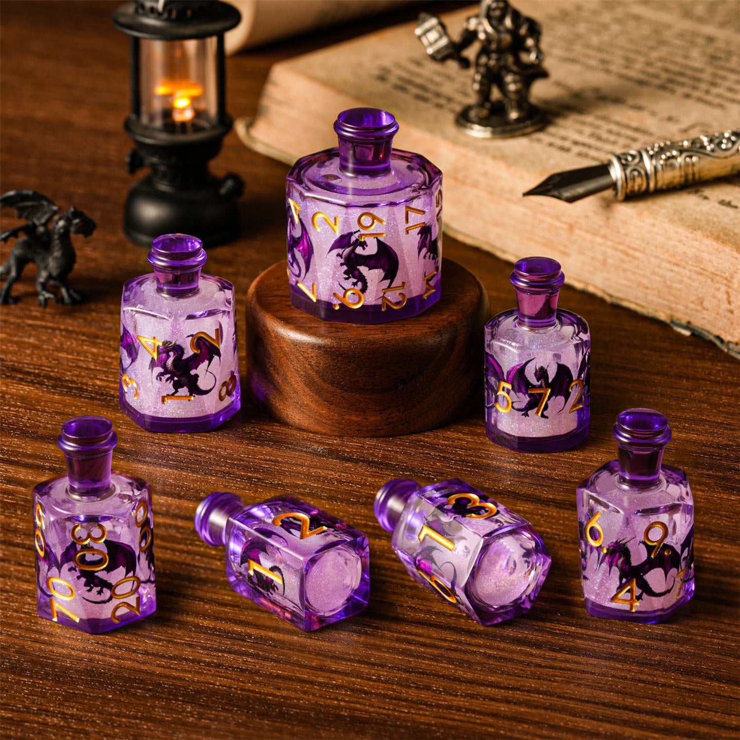 IceForge Dice Canada - Dragonfire Elixir – Liquid Core Dice Set