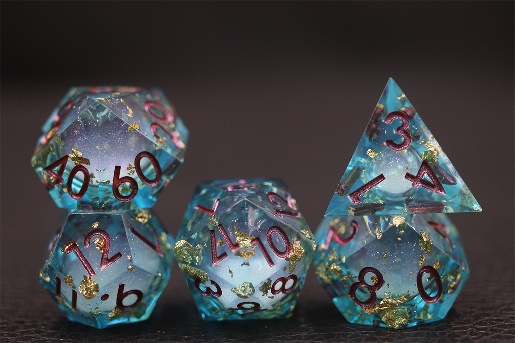 IceForge Dice Canada - Aurelia’s Tide – Liquid Core Dice Set