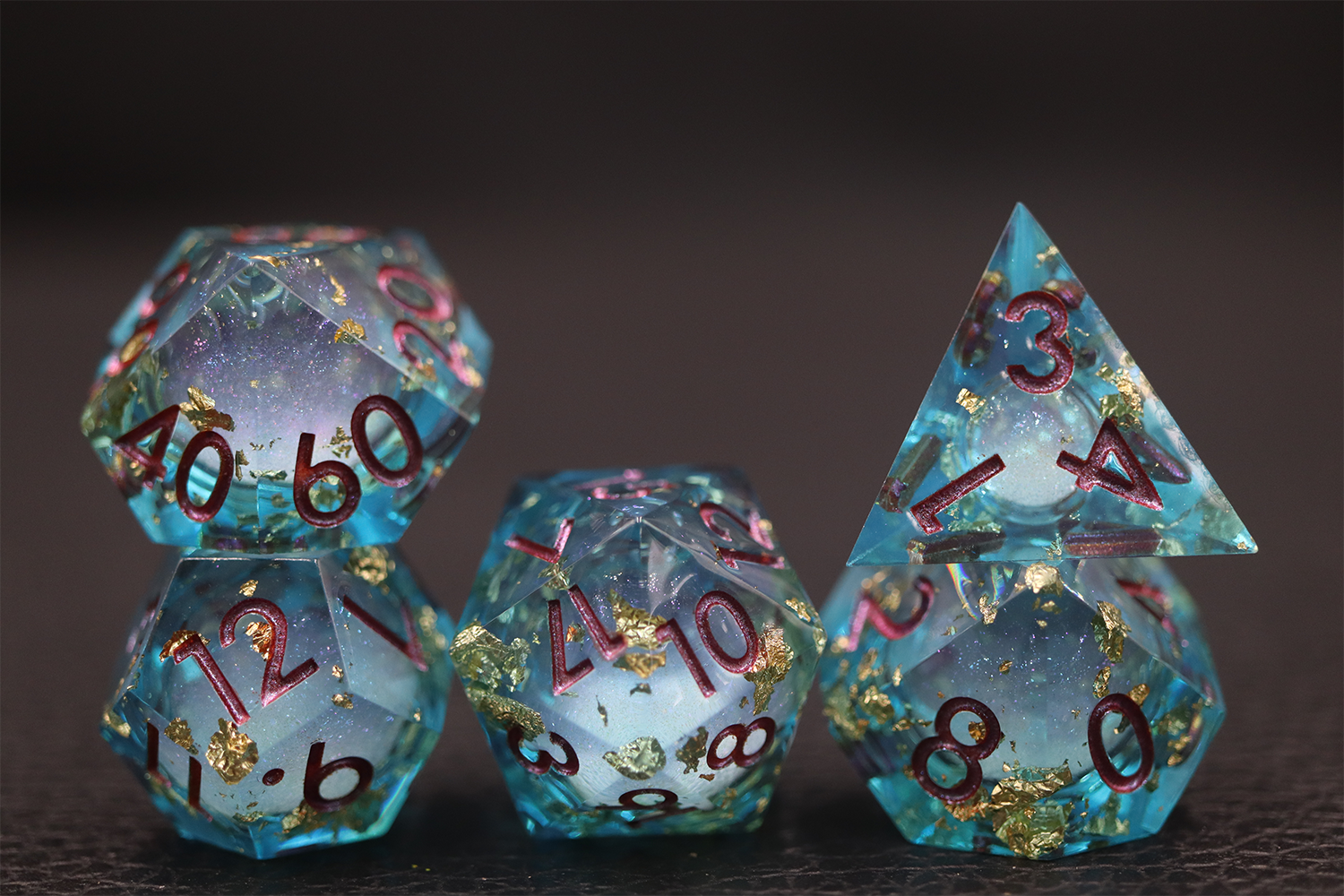 IceForge Dice Canada - Aurelia’s Tide – Liquid Core Dice Set